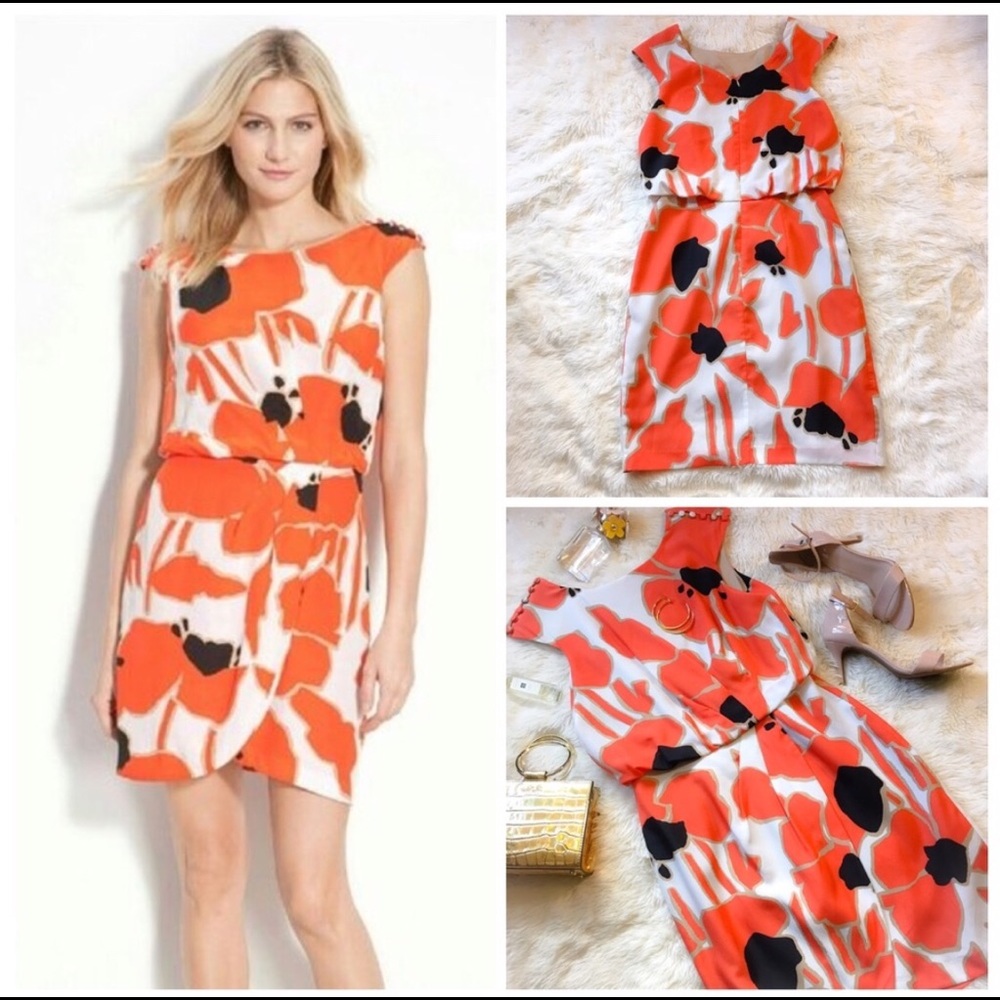 Jessica Simpson Sunset Orange Dress size 2